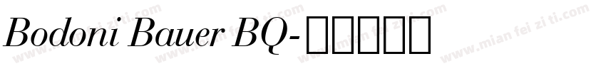 Bodoni Bauer BQ字体转换
